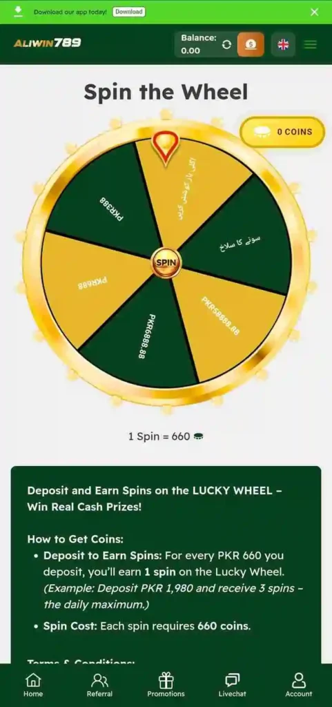 Get VIP level rewards and bonuses in Aliwin789 game
